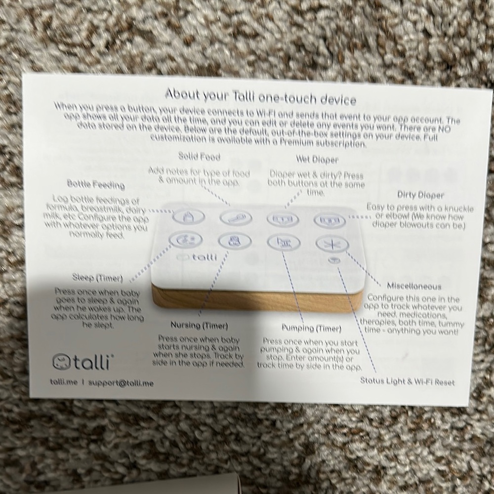 TALLIA One-Touch Logger - White - Picture 4 of 4